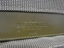 1円 DELVAUX デルヴォー ナイロン×レザー トートバッグ ハンドバッグ トラベルバッグ メンズ レディース カーキ系 BF4933_画像6