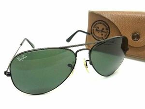 1円 ■美品■ Ray-Ban レイバン B&L ボシュロム ヴィンテージ USA アビエーター サングラス メガネ 眼鏡 ブラック系 AU5596