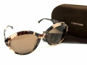 1円 ■極美品■ TOM FORD トムフォード Maxine TF763-F 55E アジアンフィット サングラス メガネ 眼鏡 レディース ブラウン系 AT6360
