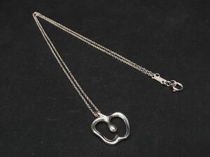 1円 ■美品■ TIFFANY＆Co ティファニー アップル SV925 ネックレス ペンダント アクセサリー レディース シルバー系 AQ6281