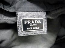 1円 PRADA プラダ テスートナイロン 巾着型 リュックサック バックパック デイパック メンズ レディース ブラック系 AV0856S1_画像6