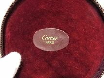 1円 ■極美品■ Cartier カルティエ レザー ジュエリーケース アクセサリーケース 小物入れ レディース ボルドー系 BF5130_画像4