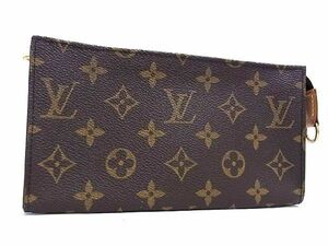 1円 ■極美品■ LOUIS VUITTON ルイヴィトン モノグラム バケット用ポーチ マルチケース 小物入れ レディース メンズ ブラウン系 AV4361