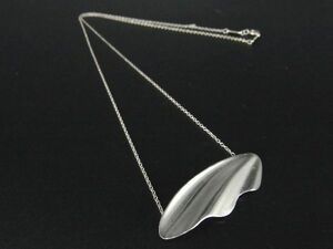 1円 ■美品■ TIFFANY＆Co ティファニー エルサペレッティ フェザー SV925 ネックレストップ ペンダントトップ シルバー系 AS3288