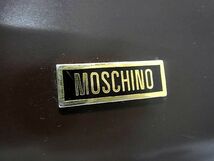 1円 ■美品■ MOSCHINO モスキーノ レザー ハート トートバッグ ハンドバッグ レディース ブラウン系 BH0422_画像6