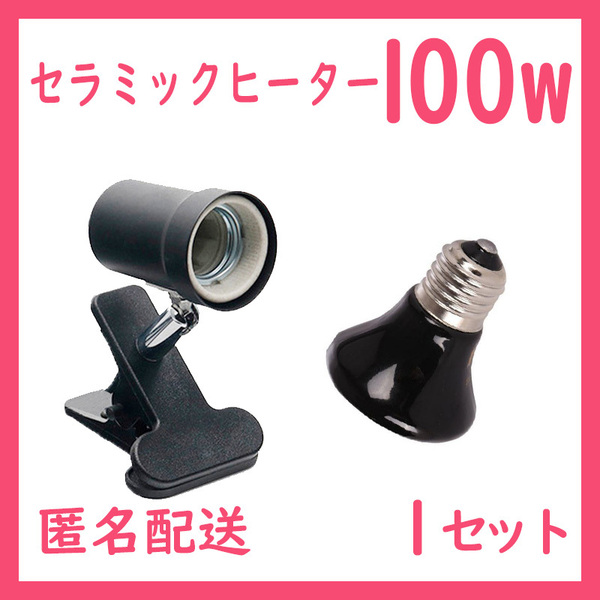 爬虫類ライト【100W★ミニ★セラミックヒーター】S0491