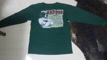 90s bigdogs 長袖Tシャツ 緑 アメリカ USA製 ビッグドッグス vintage ビンテージ M baddogs グリーン ロンT old オールド ストリート_画像1