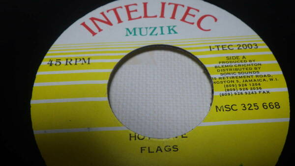 7inch org Flags hot love reggae レゲエ レコード ルーツ lovers dub ダブ ska スカ オリジナル盤 old vintage ビンテージ ジャマイカ