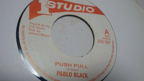 7inch Pablo Black Push Pull reggae レゲエ キラールーツ dub ダブ 再発 reggae roots レコード killer reissue studio one スタジオワン