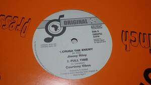 10inch Jimmy riley [crush the enemy] ex reggae レゲエ roots ルーツ vintage ビンテージ レコード ジャマイカ dub ダブ ジミーライリー