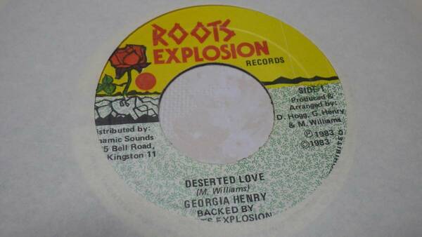 7inch georgia henry deserted love reggae レゲエ ルーツラバーズ dub ダブ ska スカ オリジナル盤 reggae roots レコード lovers org