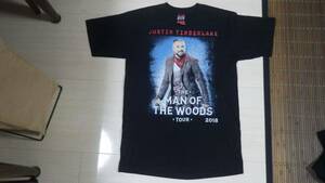 2018 justin timberlake man woods ツアーTシャツ vintage ビンテージ ジャスティンティンバーレイク 黒 ブラック 音楽 ミュージシャン