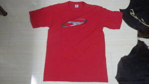 90s speedo 半袖Tシャツ M vintage ビンテージ レッド 赤 USA製 アメリカ オールド old 90年代 スピード スポーツブランド アスリート