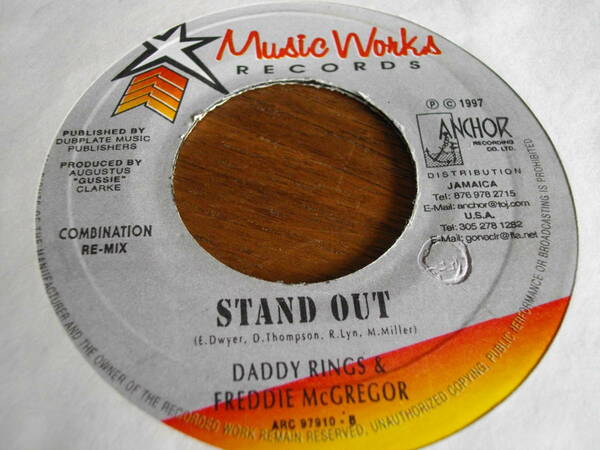7inch org daddy rings&freddie mcgregor stand out reggae レゲエ デジタルルーツ dub ダブ スカ digitalroots dancehall ダンスホール