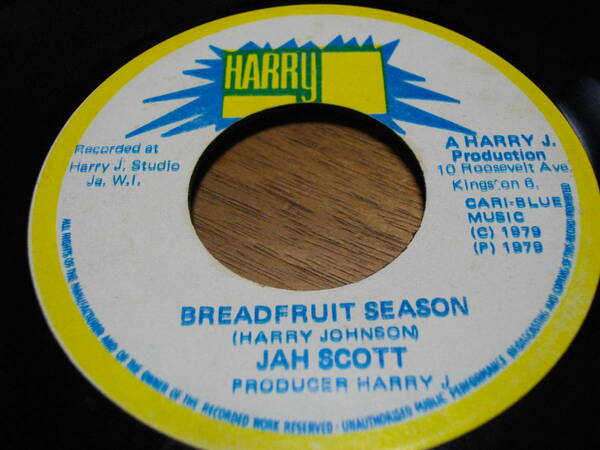 7inch org Jah scott breadfruit season realrock ダブ レゲエ dub スカ DJ reggae vintage ビンテージ オリジナル盤 jamaica ジャマイカ