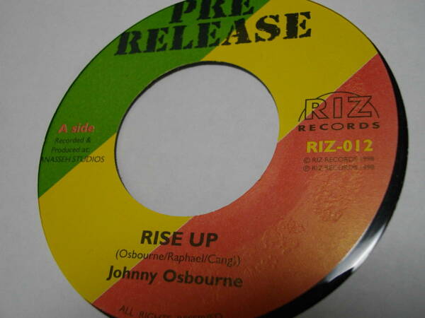 killer Johnny osbourne riseup 7inch オリジナル EX 1998 reggae レゲエ roots ルーツ vintage ビンテージ record レコード uk キラー old