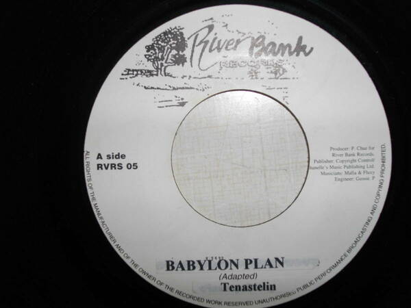 Tenastelin [babylon plan] 7inch newroots reggae レゲエ ニュールーツ vintage ビンテージ record レコード テナステリン uk イギリス