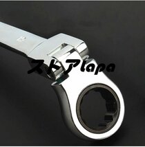 実用★ 首ふり ラチェット メガネレンチ 12本セット 8～19mm 工具 ソケット ＫＴＣ スナップオン スパナ ボルト_画像4