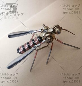 金属 模型 機械式完成モデル 蚊 蠅 サソリ フィギュア 置物 金属 機械式 昆虫 工芸品 完成品