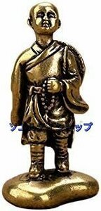 銅の工芸品純粋な銅のポケット小さな僧侶禅彫刻