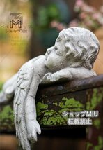 眠る天使 エンジェル 赤ちゃん 西洋彫刻 彫像 置物 フィギュリン オブジェ 雑貨 中世デザイン ストーン風 贈り物 ハンドメイド 樹脂_画像10
