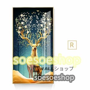 超美品★絵画 アートパネル 装飾画 壁掛け 額つき インテリア 置物 リビング、玄関 飾り 美術品 風景画 縁起物 40cm*80cm