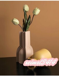 モダンアート 花瓶 フラワースタンド フラワーベース 花器 インテリア 雑貨 小物 リビング ダイニング 玄関 陶器製 3色 インテリア LHA046