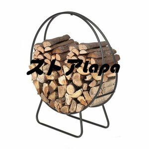 実用★ 薪棚 ログラック ログラック 木造薪ラック、木材収納ラック用の屋内/屋外用ログラック、取り付けが簡単で、火口の隣に配置 L1515