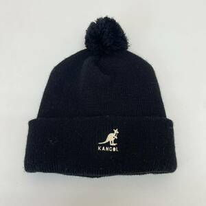 KANGOL カンゴール　ニット帽 ブラック 帽子 ビーニー 黒 イギリス製