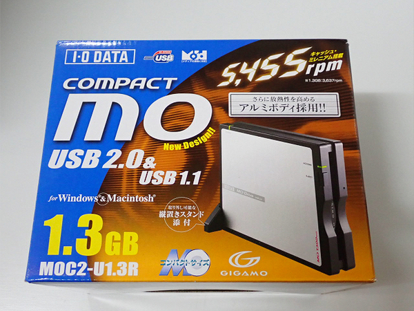 新品 I・O DATA USB 外付型 MOドライブ MOC2-U1.3R 1.3GB アイ・オー・データ機器