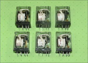 ** Omron relay DC 24V 650Ω 6 piece set **