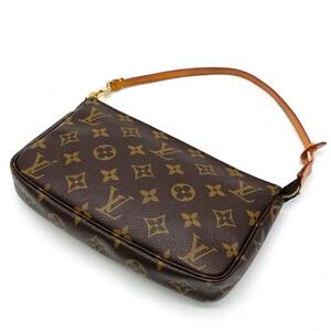 1円 極美品 LOUIS VUITTON ルイヴィトン モノグラム ポシェットアクセソワール アクセサリーポーチ ショルダーバッグ M51980