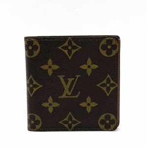 1円 べたなし 美品 LOUIS VUITTON ルイヴィトン モノグラム 2つ折り財布 札入れ ポルトビエ 6 カルトクレディ M60929 