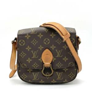 1円 べたなし LOUIS VUITTON ルイヴィトン モノグラム サンクルーMM ショルダーバッグ クロスボディ M51243