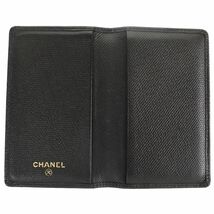 シャネル CHANEL カードケース ココマーク ブラック レザー 中古AB 275088_画像5