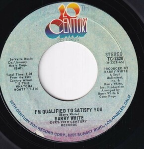 Barry White - I'm Qualified To Satisfy You / Inst. (B) SF-CE429