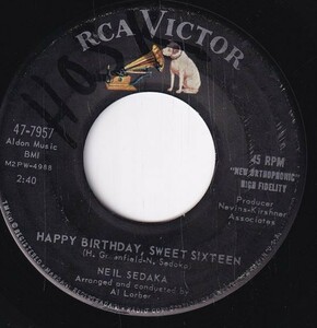 Neil Sedaka - Happy Birthday, Sweet Sixteen / Don't Lead Me On (B) OL-CE317