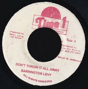 Barrington Levy - Don't Throw It All Away (Cover) H0073