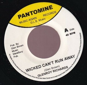 [Wicked Can't Run Away Riddim] Glenroy Richards - Wicked Can't Run Away B0182