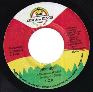 [Dance Hall Rock Riddim] T.O.K. - Defence / Voicemail - On Fire R0109