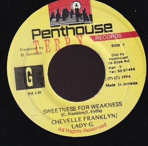Chevelle Franklyn, Lady G - Sweetness For Weakness A0253