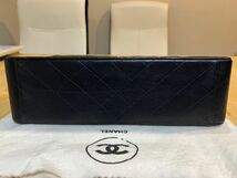 【CHANEL】シャネル デカマトラッセ Wチェーン ショルダーバッグ ブラック 美品_画像9