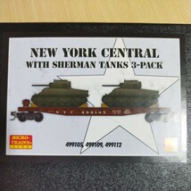 Ｎゲージ ニュウヨークセントラル　シャーマン戦車トラッカー３両セット、マイクロトレインズ_画像4