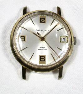 ☆ CARAVELLE 金張　紳士用腕時計　1960年頃　スイス製