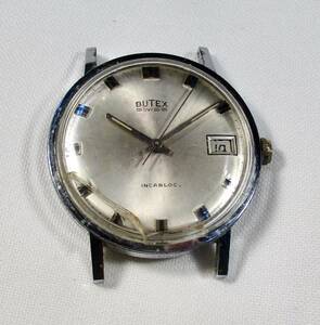 ☆ BUTEX ニッケル・クロムケース　紳士用腕時計　1960年頃　スイス製