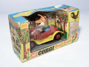 コーギートイズ/Corgi 808 Basil Brush & His Car/CORGY TOYS/イギリス製/ミニカー/コミック/アニメ/動物/犬/昭和レトロ/当時物