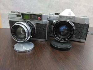 #752A PETRI2台まとめ　V6/1:2　f=55mm、1.9/1:1.9 4.5cm　フィルムカメラ　シャッター〇　