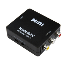 HDMI to AV 変換アダプタ 黒 コンバーター HDMI RCA コンポジット ビデオ アナログ 転換 CVBS L R アダプター 1080P フルHD 赤白黄端子 _画像8