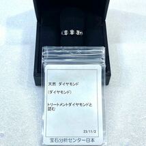 ★1円スタ！鑑定付 天然ダイヤ ブラックダイヤ【0.60ct&0.20ct】PT900 5.3g ♯16 プラチナ ラウンド メンズ Diamond Ring 指輪 仕上_画像5