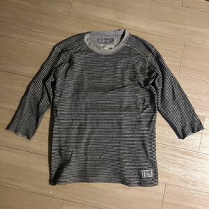 neighborhood ネイバーフッド ボーダー七分袖サーマルTシャツ Mサイズ